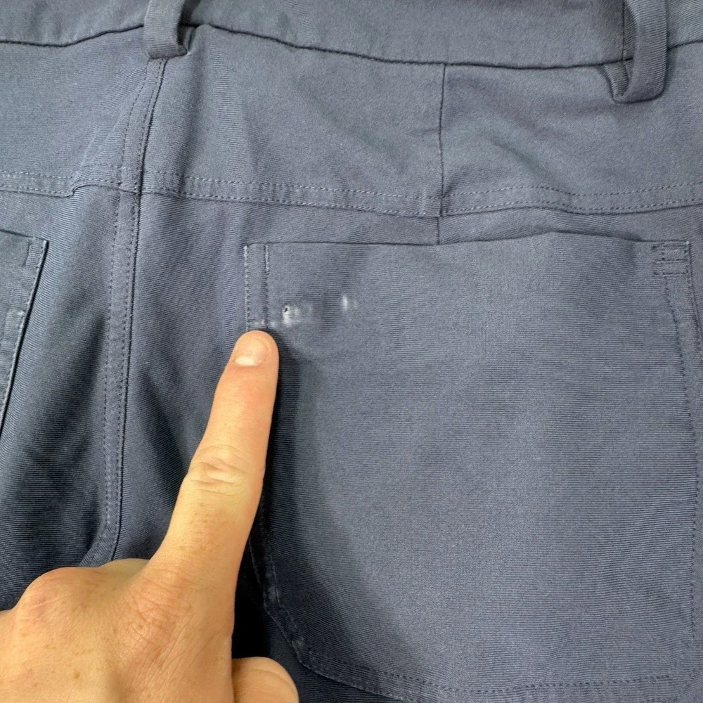 Lululemon ABC Slim Fit Pants Mens 30x29 Navy Blue Warpstreme Performance Chino